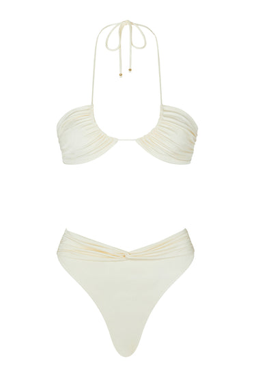 Malani Bikini Top Ivory - WONROB