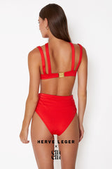 Herve Leger X Cin Cin - High-waist Bikini Bottom - WONROB