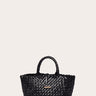 Mini Leather Basket Black - WONROB