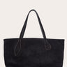 Mega Sprout Tote Black Suede - WONROB