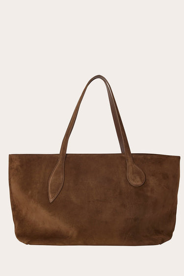 Mega Sprout Tote Chestnut Suede - WONROB