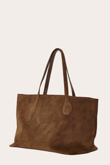 Mega Sprout Tote Chestnut Suede - WONROB