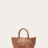 Mini Leather Basket Light Brown - WONROB