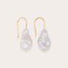 Minimalist Baroque Earrings Gold - WONROB