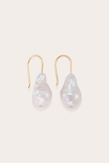 Minimalist Baroque Earrings Gold - WONROB