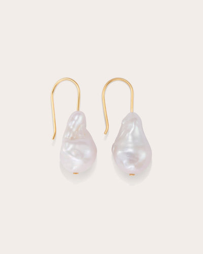 Minimalist Baroque Earrings Gold