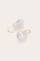 Minimalist Baroque Earrings Gold - WONROB