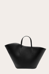 Open Tulip Tote Medium Black - WONROB