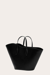 Open Tulip Tote Medium Black - WONROB