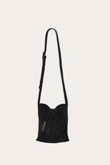 Penne Mini Bucket Black Suede - WONROB