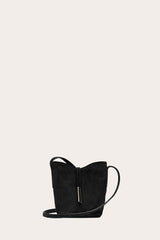 Penne Mini Bucket Black Suede - WONROB