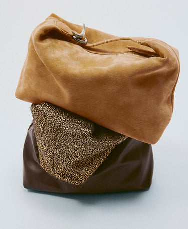 Pillow Pouch Suede Rhum - WONROB