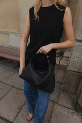 Pillow Shoulder Bag Black - WONROB