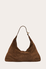 Pillow Shoulder Bag Suede Chestnut - WONROB