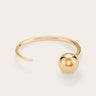 Point & Sphere Bangle Gold - WONROB