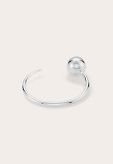 Point & Sphere Bangle Silver - WONROB