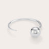 Point & Sphere Bangle Silver - WONROB