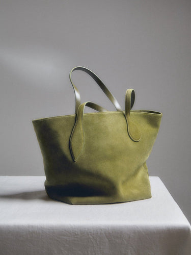 Sprout Tote Army Suede - WONROB