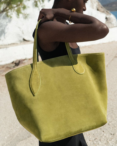 Sprout Tote Army Suede - WONROB