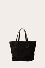 Sprout Tote Black Suede - WONROB