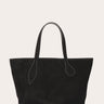 Sprout Tote Black Suede - WONROB