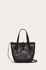 Sprout Tote Mini Black Crochet - WONROB