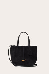 Sprout Tote Mini Black Suede - WONROB