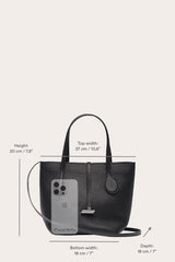 Sprout Tote Mini Black Suede - WONROB