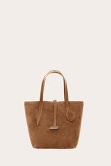 Sprout Tote Mini Chestnut Suede - WONROB