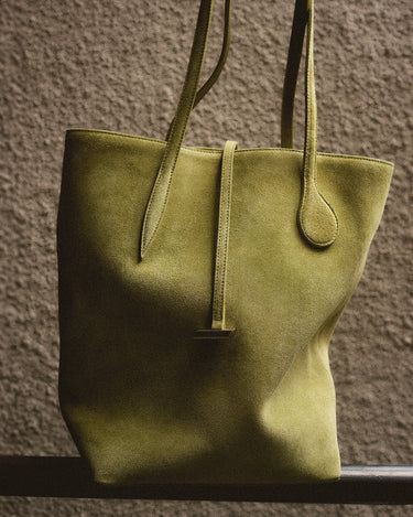 Tall Sprout Tote Army Suede - WONROB